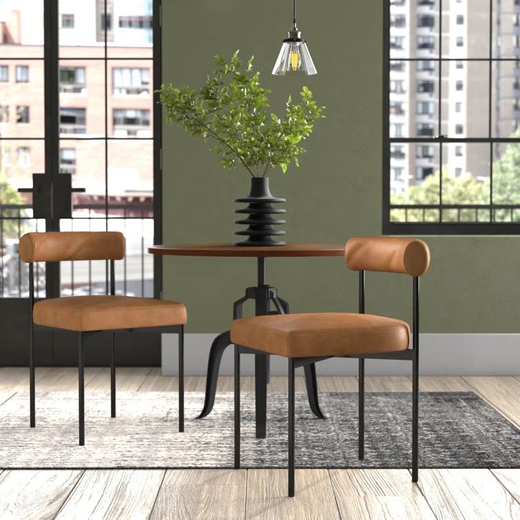 Dahlia 18'' H Upholstered Metal Side Chair