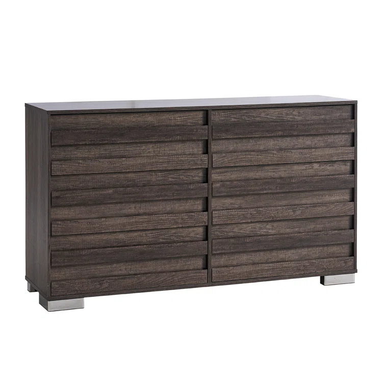 Louby 6 Drawers Dresser For Bedroom, 54" Wide Chest Of Drawers