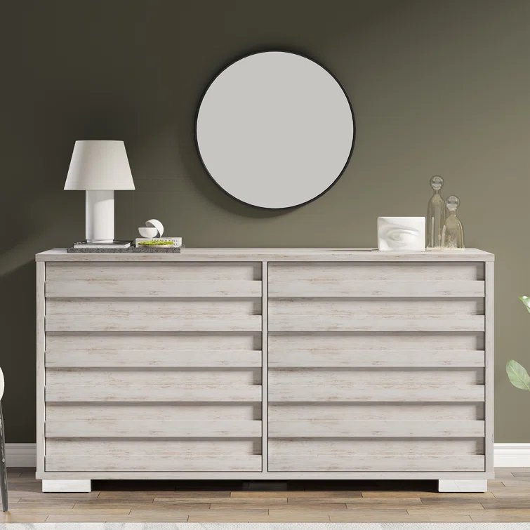 Louby 6 Drawers Dresser For Bedroom, 54" Wide Chest Of Drawers