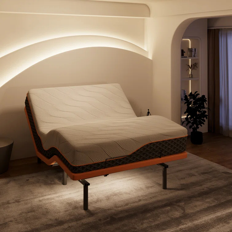 Zero Gravity Adjustable Bed with 14" Hybrid Mattress E3000 Series