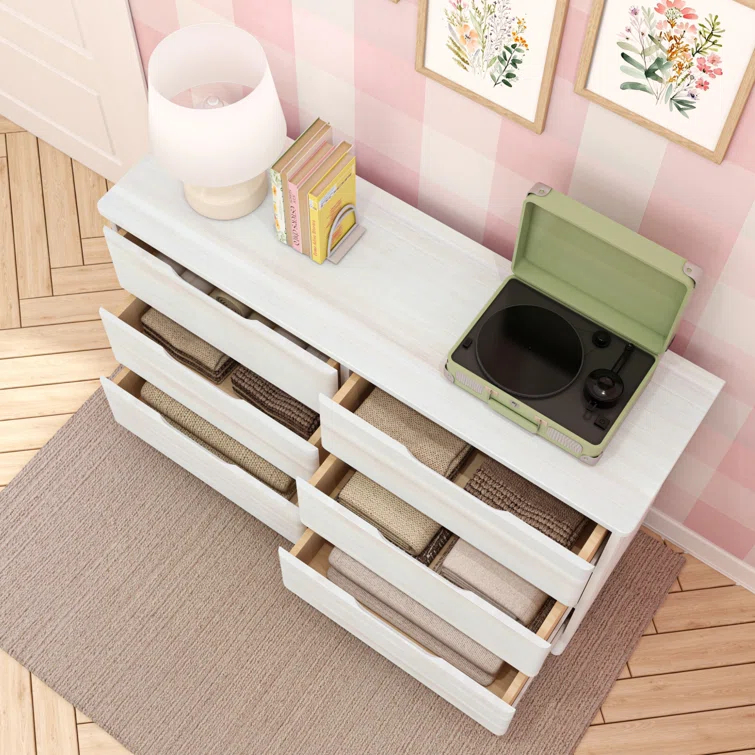 Gracie Oaks Modern Farmhouse 6 Drawer Dresser