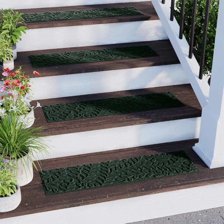 WaterHog Boxwood 8.5" x 30" Indoor Outdoor Stair Treads