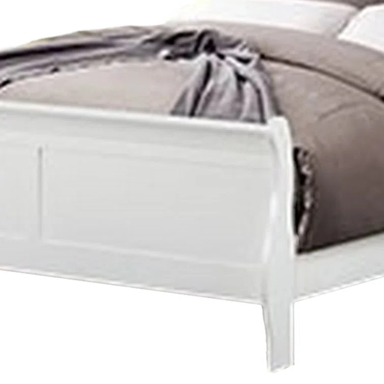 Ryla Bed, Sleigh Panel Headboard, Classic Solid Wood