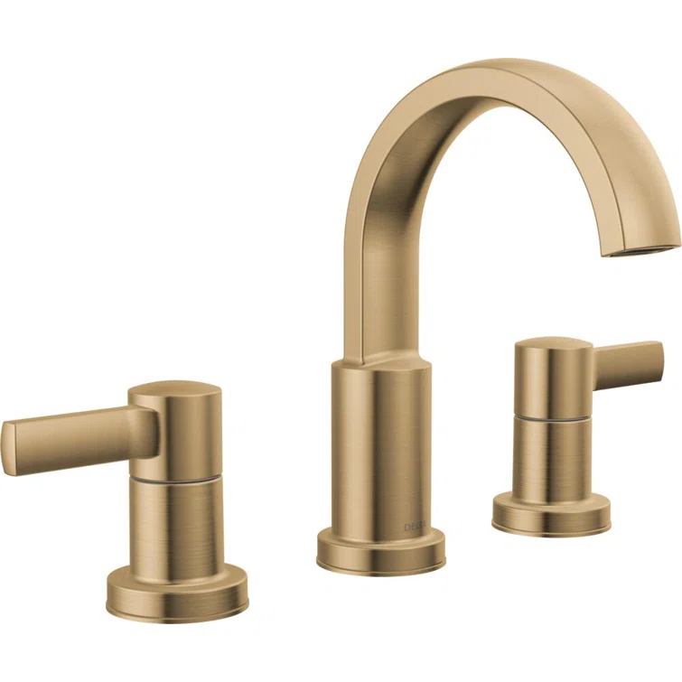 Albion Widespread Bathroom Faucet 3 Hole, 2-handle Bathroom Sink Faucet with Drain Assembly