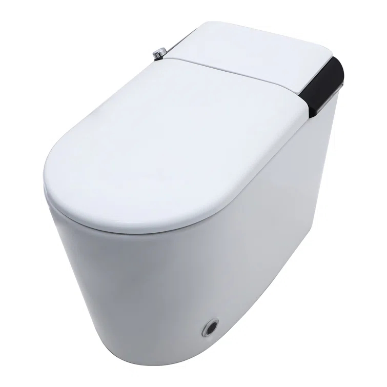 1.28 GPF Smart Bidet Toilet Single Flush Elongated Toilet Bidet Warm Water Clean Auto Flush Bidet