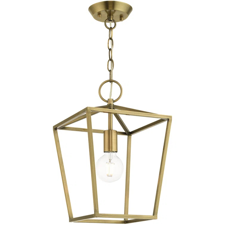 10 Sq. inch 1 Light Convertible Lantern Pendant Lighting Fixture