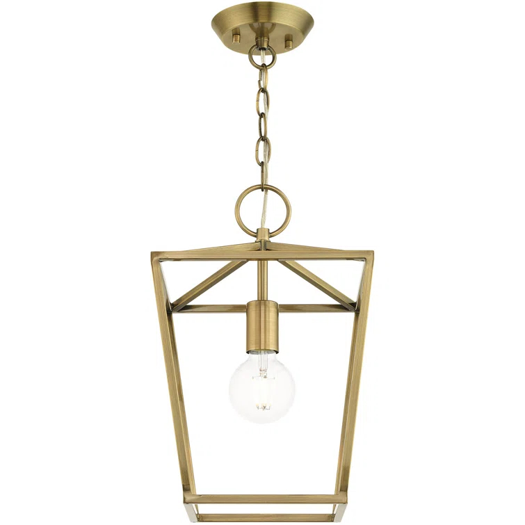 10 Sq. inch 1 Light Convertible Lantern Pendant Lighting Fixture