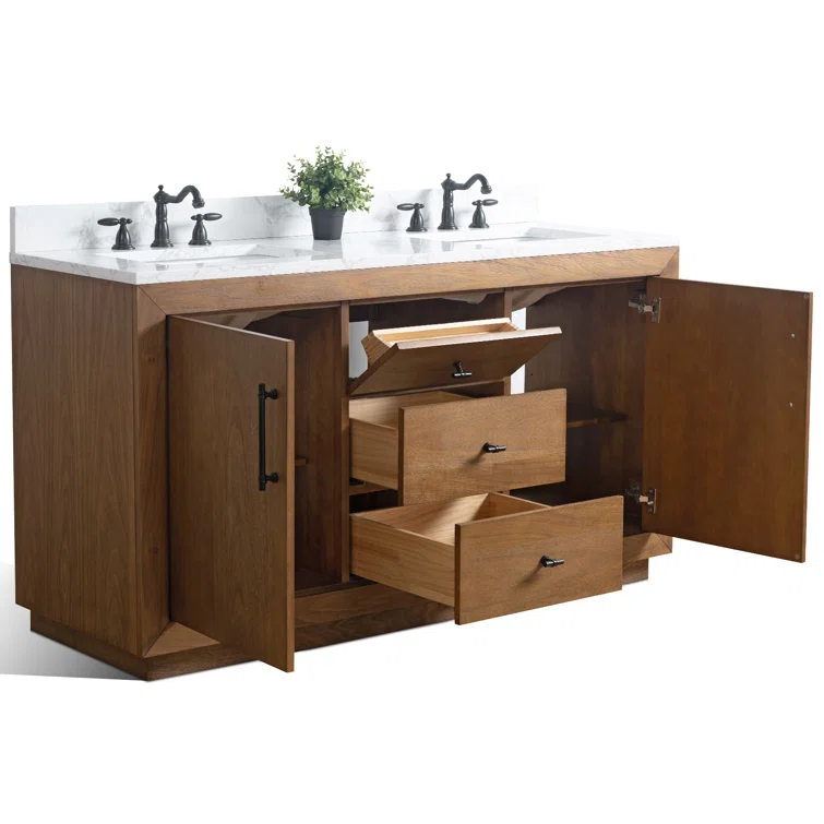 60" Double Bathroom Vanity Set with Top