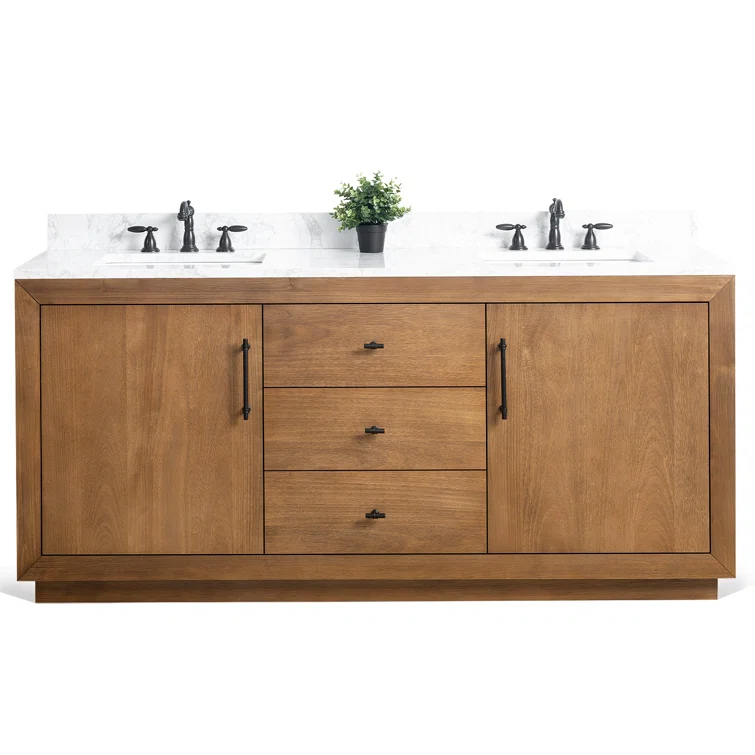 72" Free Standing Double Bathroom Vanity
