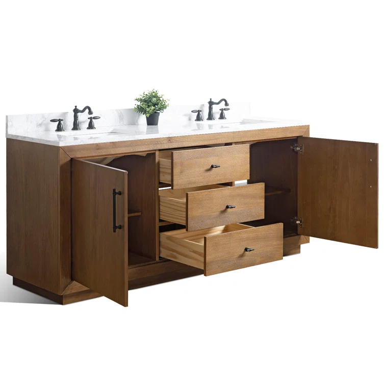 72" Free Standing Double Bathroom Vanity