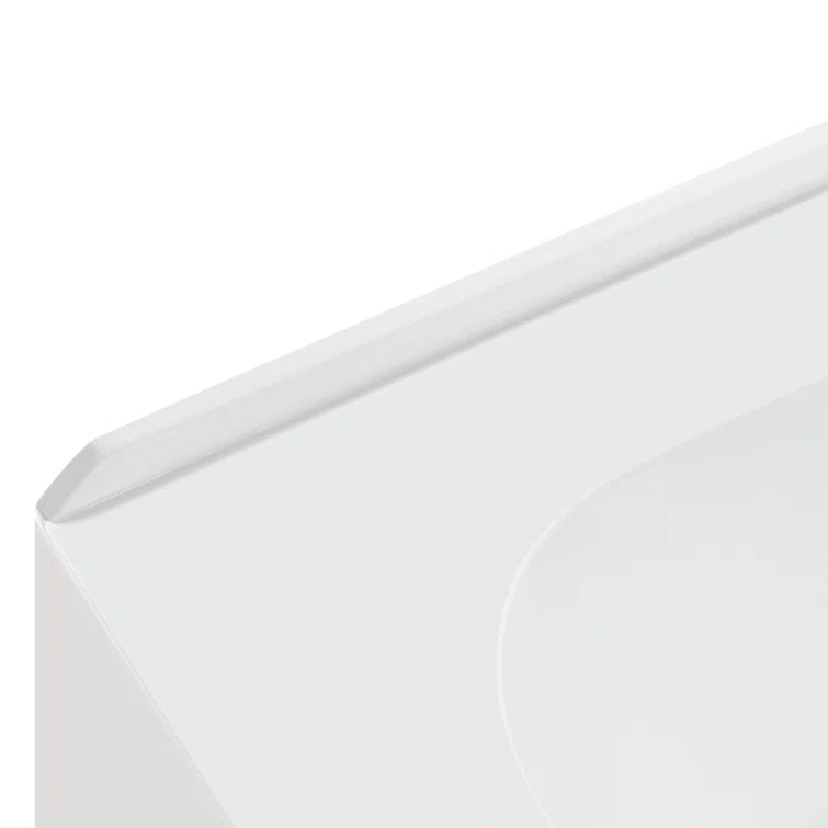 Streamline Bath Streamline 60 in. x 30 in. Acrylic Left-Hand Drain Alcove Bathtub in Glossy White With External Drain NAL-5640-PBR