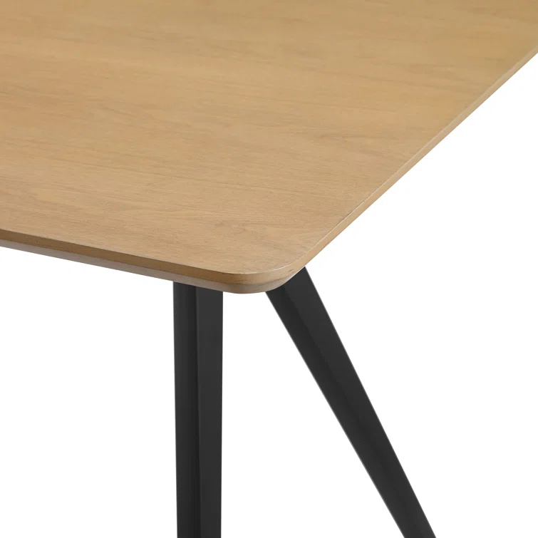 Faijal Ash Metal Base Dining Table