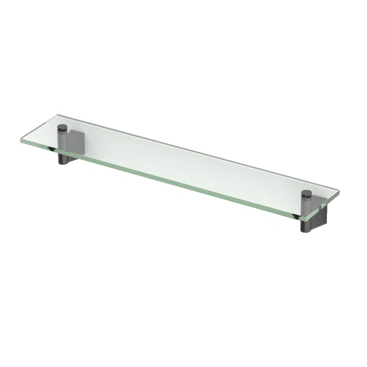 Bleu Wall Mount Rectangle Tempered Glass Shelf | Floating Shelf