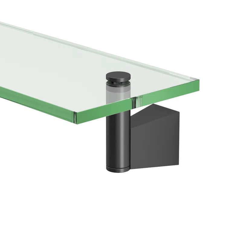 Bleu Wall Mount Rectangle Tempered Glass Shelf | Floating Shelf