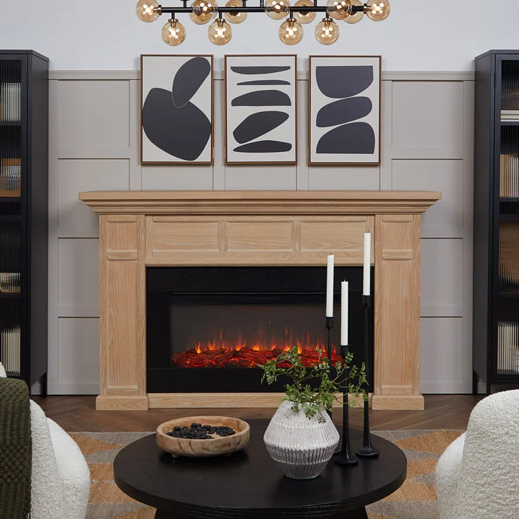 Alcott 75" Landscape Electric Fireplace by Real Flame