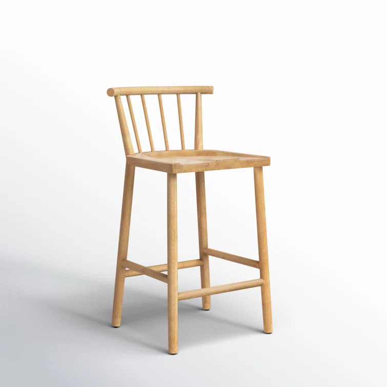 Belfast Smoked White Natural Parawood 41'' Bar Stool