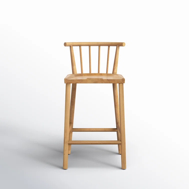 Belfast Smoked White Natural Parawood 41'' Bar Stool