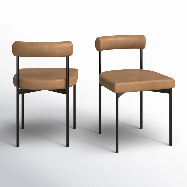 Dahlia 18'' H Upholstered Metal Side Chair