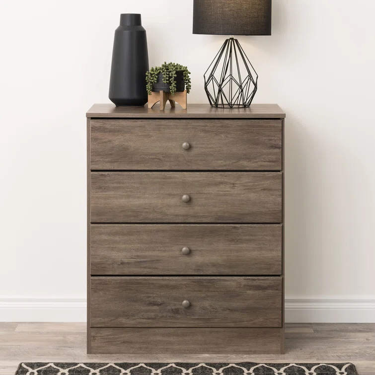 Mcclarrie Simplistic 4 Drawer 30" W Dresser
