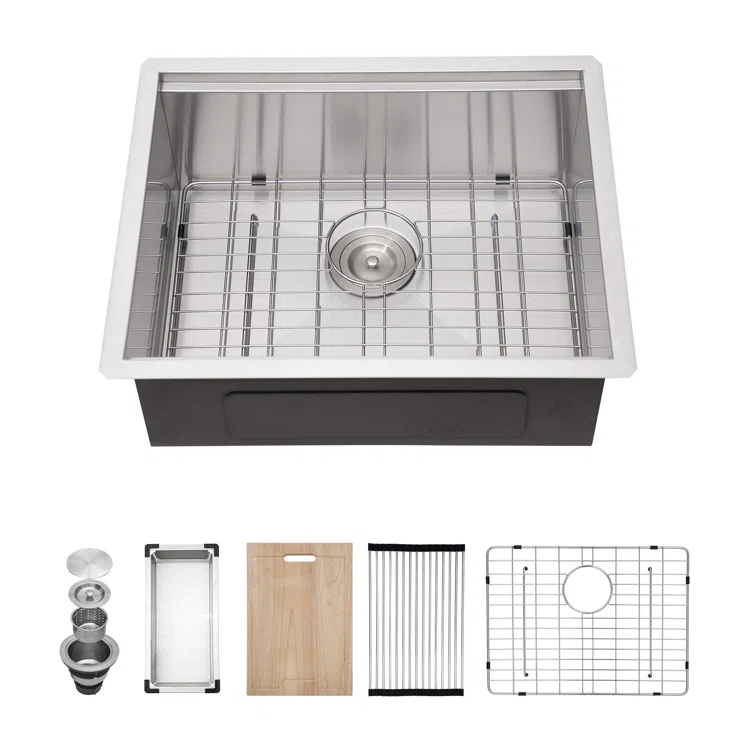 23'' L Undermount Single Bowl Stainless Steel Kitchen Sink