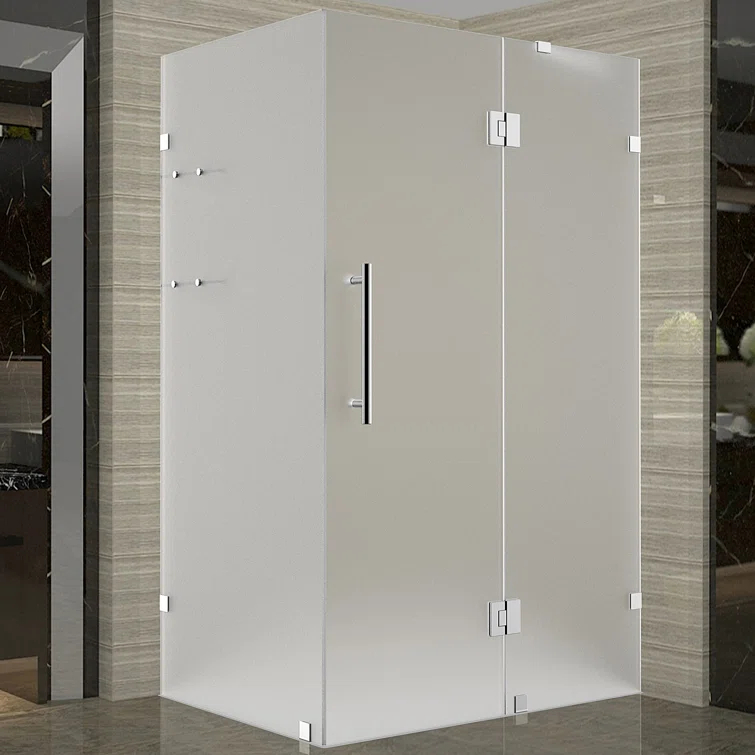 Avalux GS 34" x 72" Square Hinged Shower Enclosure