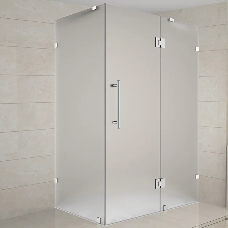 Aston Avalux 32" x 72" Rectangle Hinged Shower Enclosure SEN987F-SS-3236-10