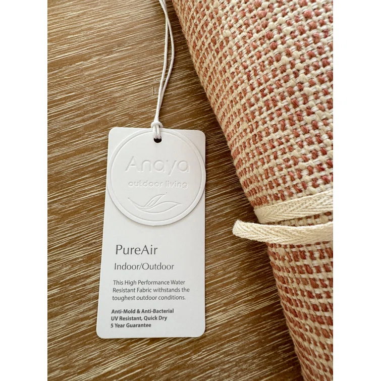 Anaya Desert Red Wrinkle Resistant Indoor Outdoor Table Runner