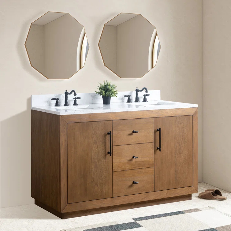 60" Double Bathroom Vanity Set with Top