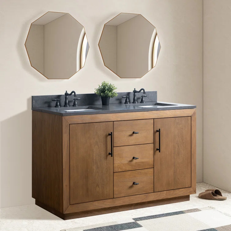 60" Double Bathroom Vanity Set with Top