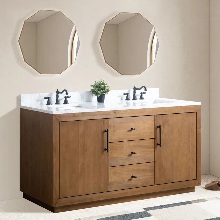 72" Free Standing Double Bathroom Vanity