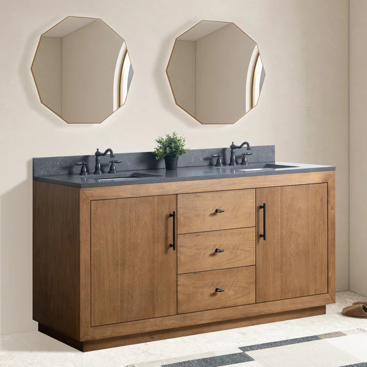 72" Free Standing Double Bathroom Vanity