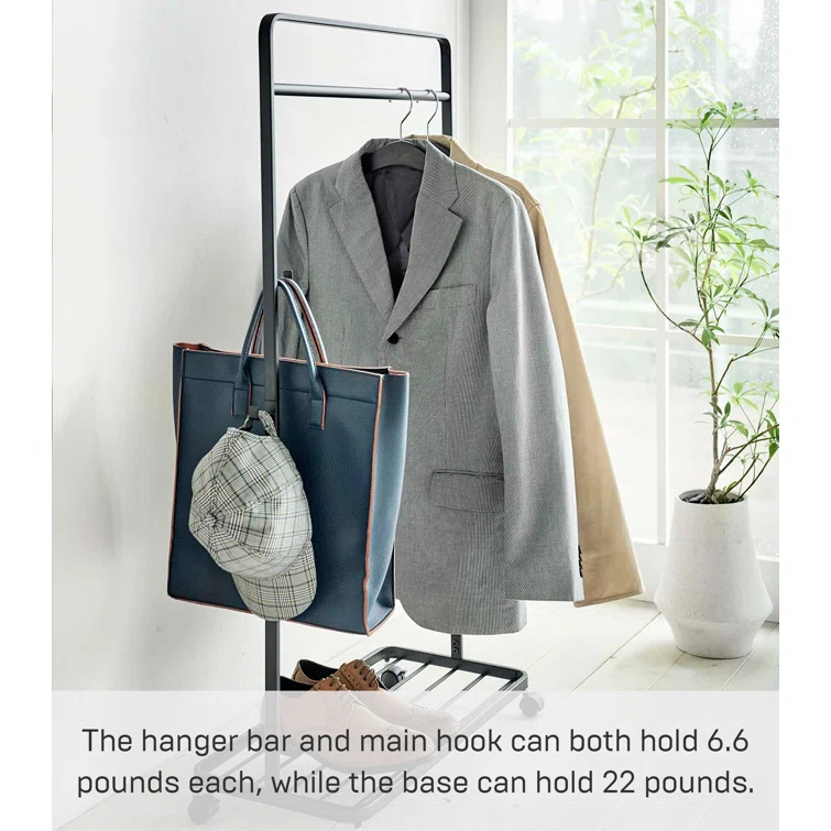 Yamazaki Home Kids Clothes Rack, Steel, Wheels