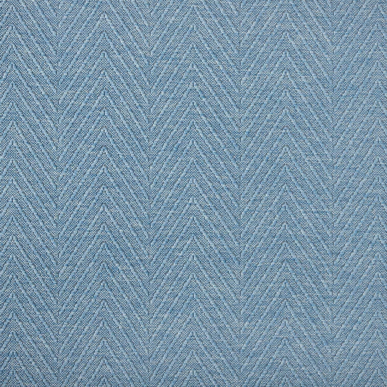 TOWN & COUNTRY BASICS Pax Herringbone Textured Solid Machine Washable Area Rug Blue