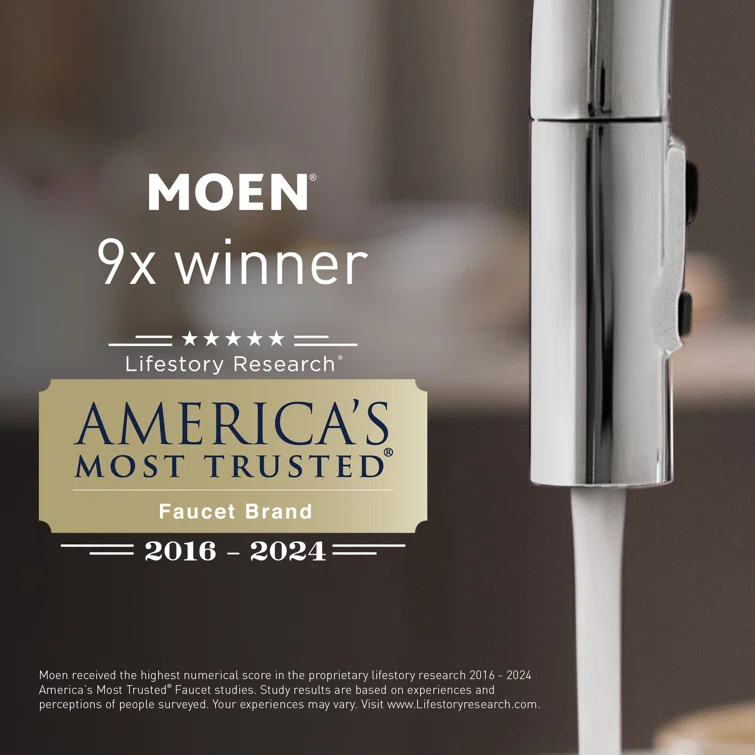 Moen Traditional Wall Mount Swing Arm Folding Pot Filler Kitchen Faucet