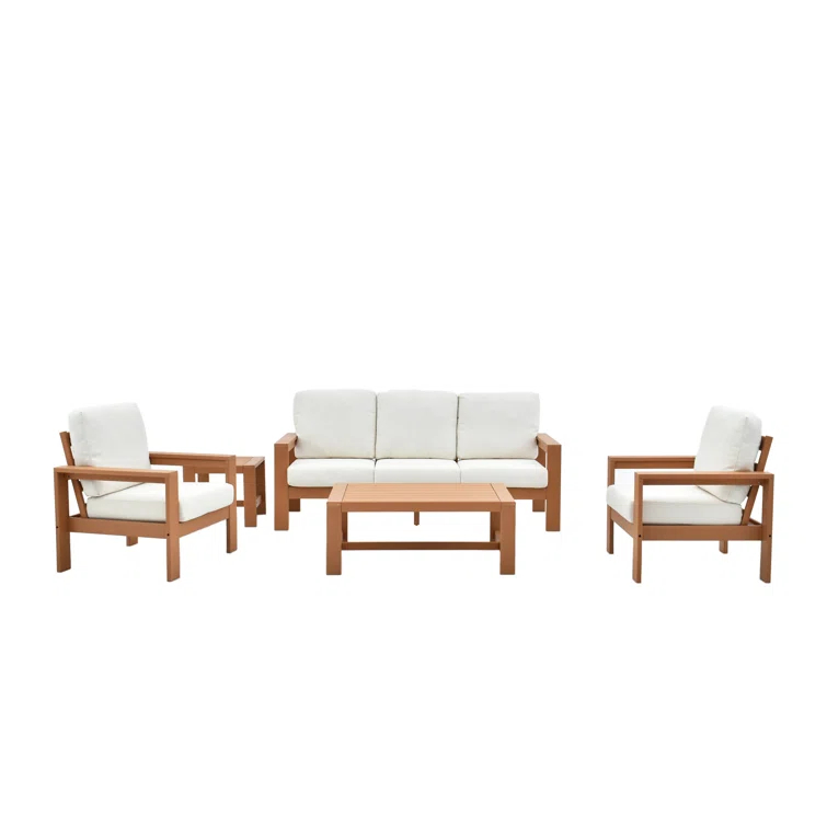 Madrid 5 - Person Outdoor Seating Group with Cushions