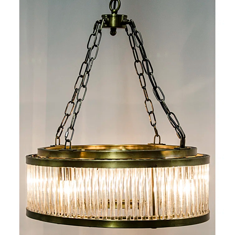 Petronas 4 - Light Industrial Steel Drum Chandelier