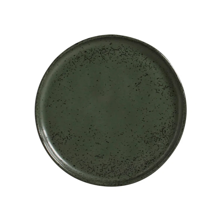 Porto Brasil Matte Black 6.1'' Stoneware Bread And Butter Plate (Set of 6)