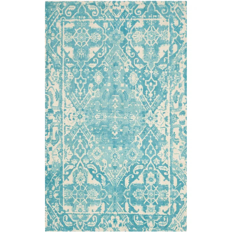 Restoration Vintage Hand Tufted Wool Oriental Rug