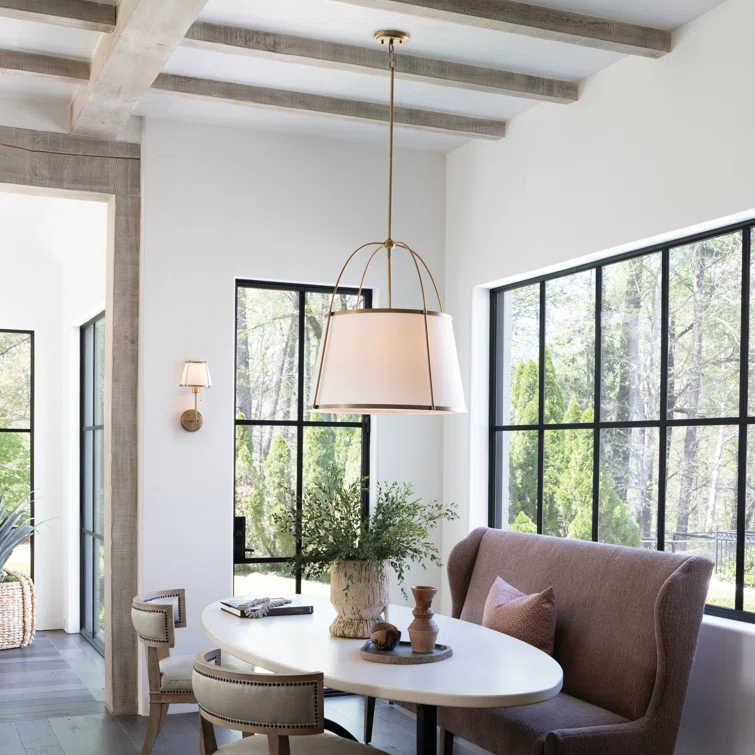 Hinkley Clarke Drum Two-Tone Chandelier Pendant