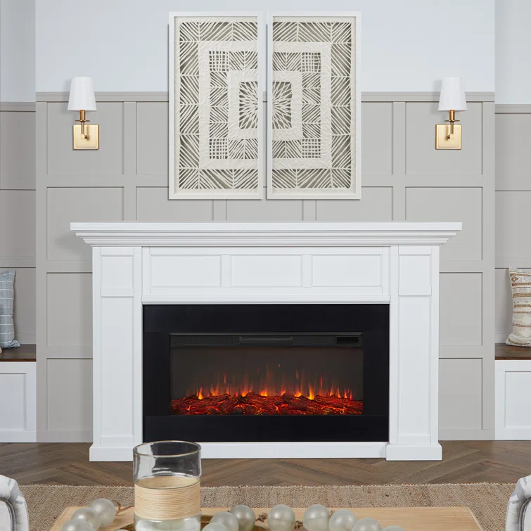 Alcott 75" Landscape Electric Fireplace by Real Flame