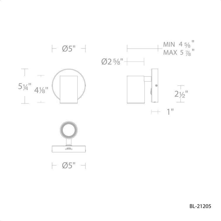 Kepler Single Light Glass Dimmable LED Spotlight