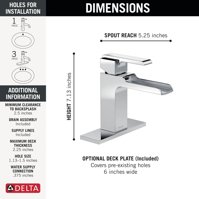 Ara Single Hole Bathroom Faucet