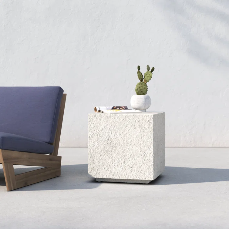 Cadence 17.75'' Concrete Outdoor Side Table