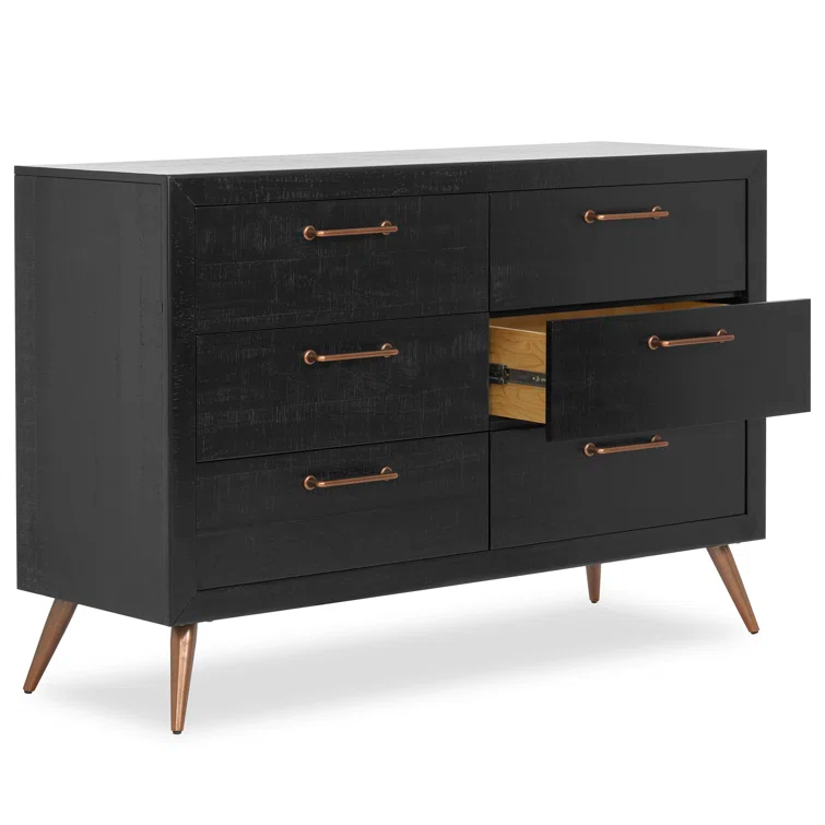 Stilnovo Solid Wood 18'' W 6 - Drawer Dresser
