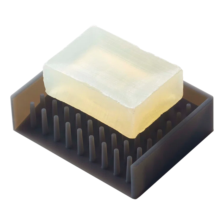 Yamazaki Home Yamazaki Home Self Draining Soap Tray - Floating Holder Dish For Sink, Silicone, No Assembly Req.
