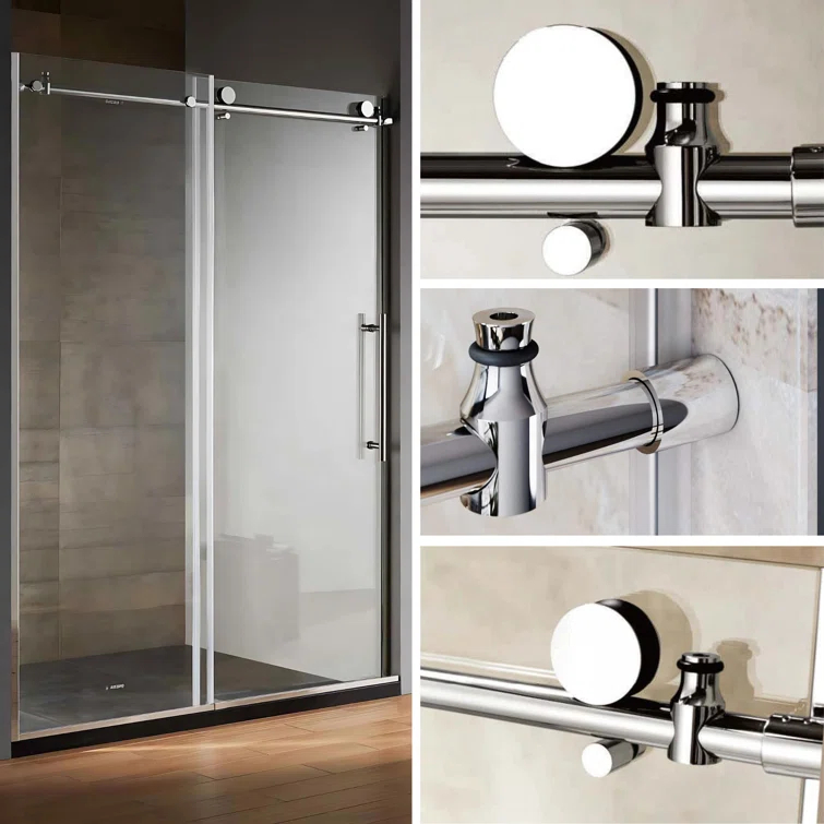 48" W X 79" H Frameless Shower Door