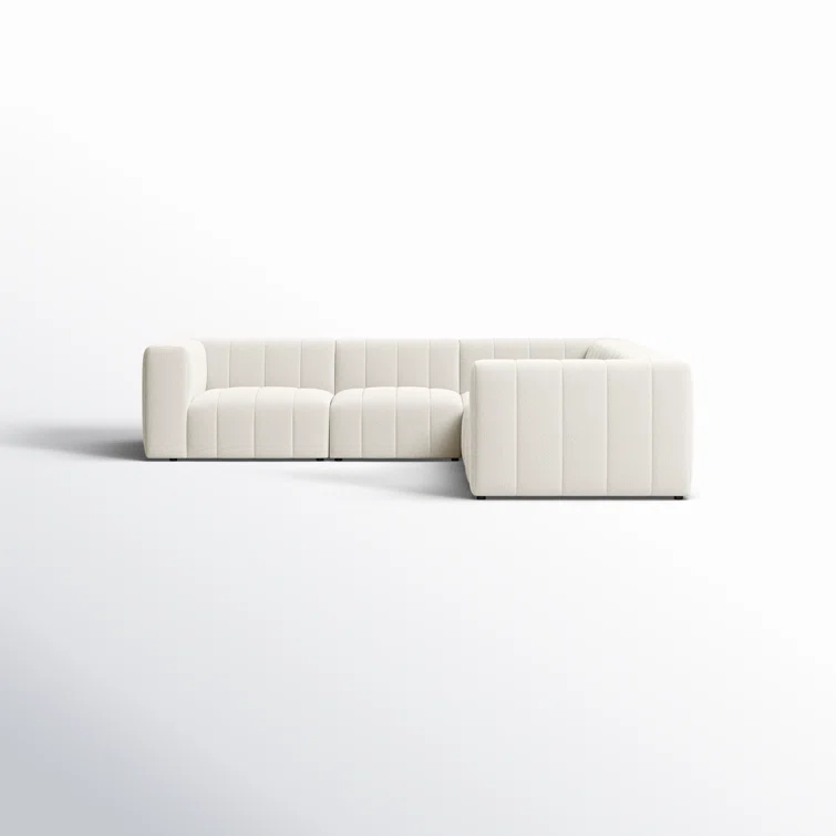 Fayette Cloud Tufted 5-Piece L-Shaped Modular Sectional