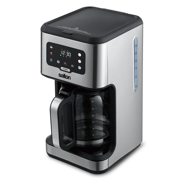 Salton Stainless Steel Digital Coffee Maker - 14 Cup