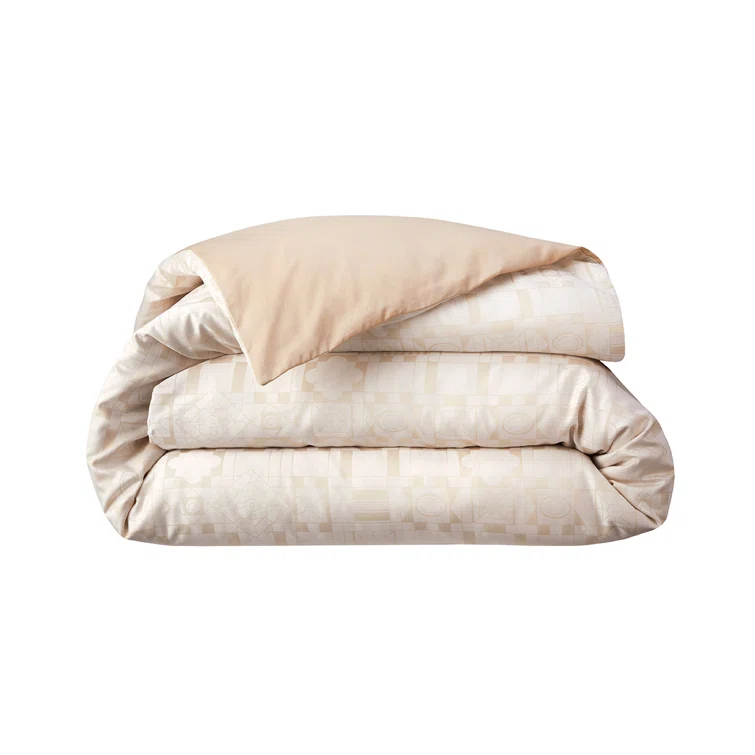 Allure Organic Cotton Jacquard Queen Duvet Cover