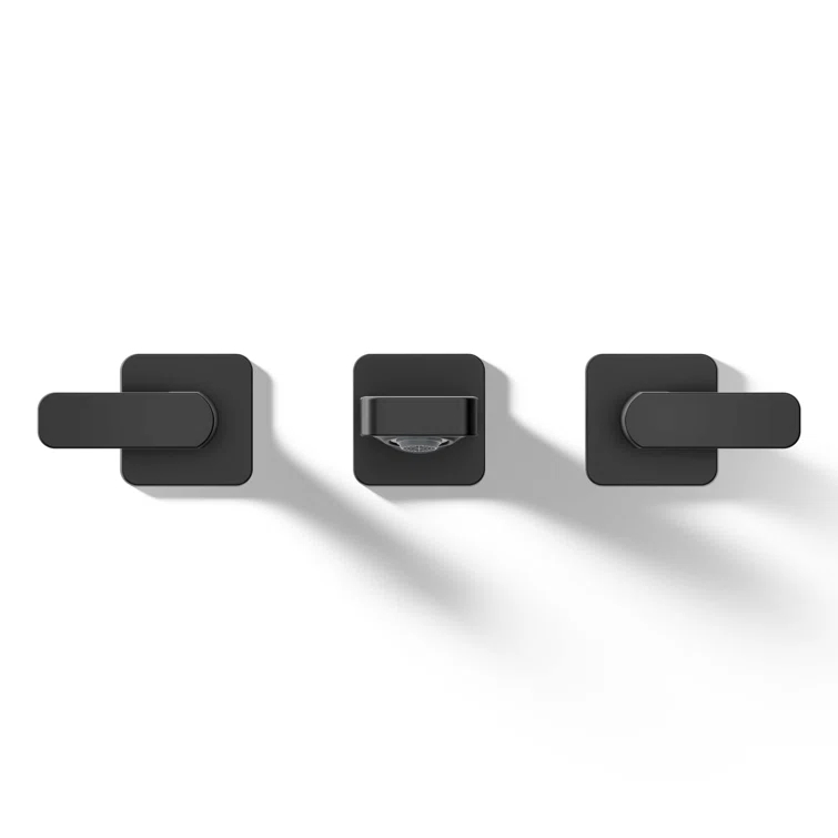 Parallel Wall-Mount Bathroom Sink Faucet Trim